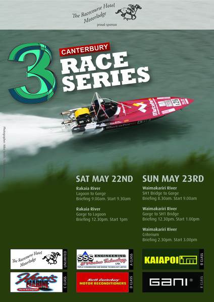 2009 Canterbury 3 Race Series winner Malcolm Jenkins is hoping to repeat last years efforts in the upcoming race, fought out on the Waiamakariri and Rakaia Rivers next weekend.
